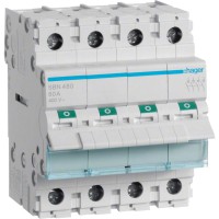Вимикач навантаження 4-полюсний 80А/400В Hager SBN480
