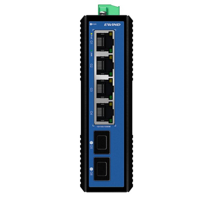 Комутатор 6 портів некерований Ewind EW-PIS1806-4GE купити.