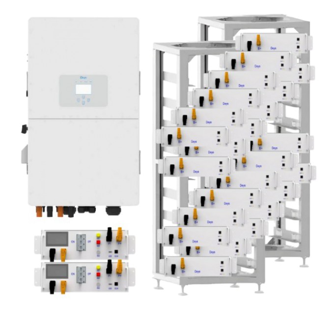 Система безперебійного живлення трифазна Deye SUN-50K-SG01HP3-EU-BM4 50кВт 120кВт•ч купити.