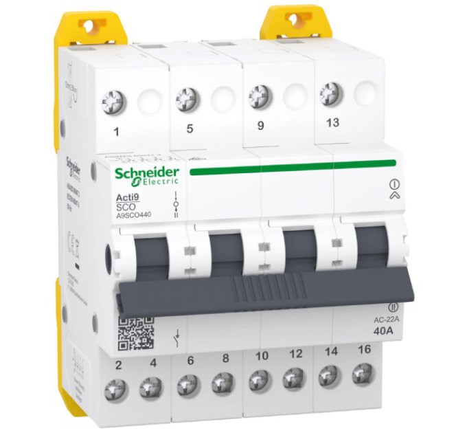 Перемикач 3-х позиційний Schneider Electric iSSW Acti9 4P 40A купити.