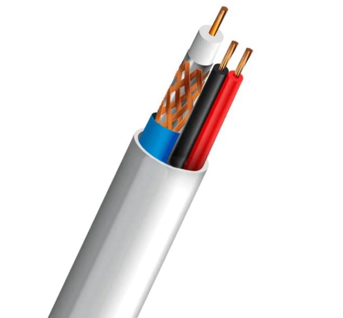 Коаксіальний комбінований кабель “OS”структура Trinix RG-59+2*0,5 купити.