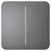 Кнопка двоклавішного вимикача Ajax SoloButton (2-gang) grey