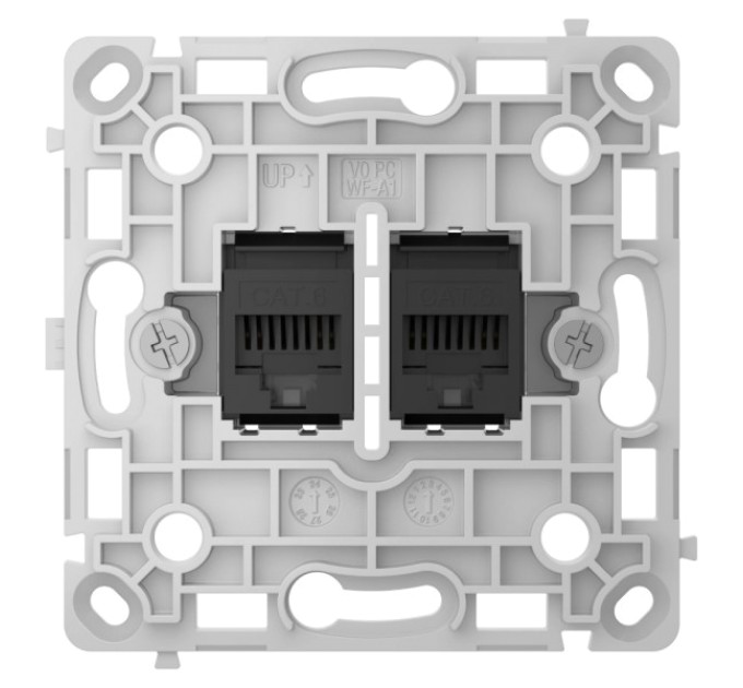 Механізм інтернет розетки Ajax OutletCore (LAN) vertical black купити.