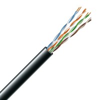Кабель вита пара ЗЗКМ (UTP мідь наружний) ЗЗЦМ Cat. 5e U/UTP PE 4х2х24 AWG, (74269) бухта 305м.