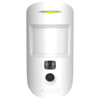 Superior MotionCam (PhOD) white Jeweller Беспроводной извещатель движения с функциями фотоверификации тревог, фото по запросу и сценарию Ajax