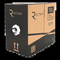 Кабель Ritar внешний КНПЭ FTP CCA (4*2*0.51) 4p 24 AWG ПЭ (100м)
