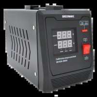 Стабілізатор напруги релейний 1xShuko, DC140-260V, AC220±8%, BOX Green Wave Mauser 2000VA (1400Вт)