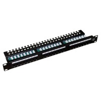 Патч-панель 24 порта 19" з менеджментом кабеля Hypernet Hypernet PP-UTP24-WMR