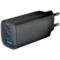 Мережевий зарядний пристрій Gembird TA-UC-PDQC65-01-BK (USB Type A + USB Type C) купити.