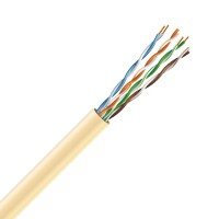 мідь безгалогенна LSZH 4х2х24 AWG (70328) бухта 305м. Жовтий ЗЗКМ ЗЗЦМ Кабель UTP Cat. 5e U/UTP LSZH