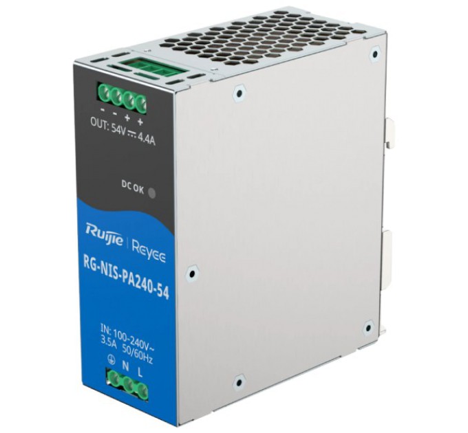 Джерело живлення Ruijie RG-NIS-PA240-54 AC/DC 240 Вт на DIN-рейке