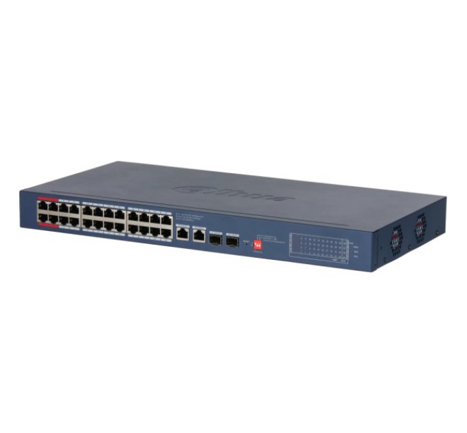 Комутатор 26 портів керований Dahua DH-CS4228-24GT-375 PoE купити.