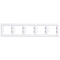 Рамка 5-місна горизонтальна біла Schneider Electric ASFORA EPH5800521