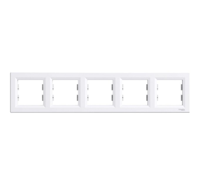 Рамка 5-місна горизонтальна біла Schneider Electric ASFORA EPH5800521 купити.