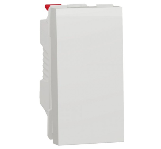 Вимикач 1-клавішний схема 1, 10А, 1 модуль білий Schneider Electric New Unica NU310118 купити.