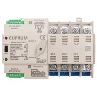 Перемикач з ручним перемиканням CUPRUM WR2  I-II 100А 4п АВР