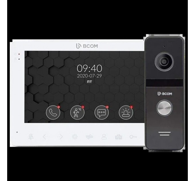 Комплект відеодомофона BCOM BD-780FHD White Kit купити.