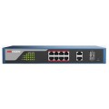 8-портовий керований POE комутатор Hikvision  DS-3E1310P-E