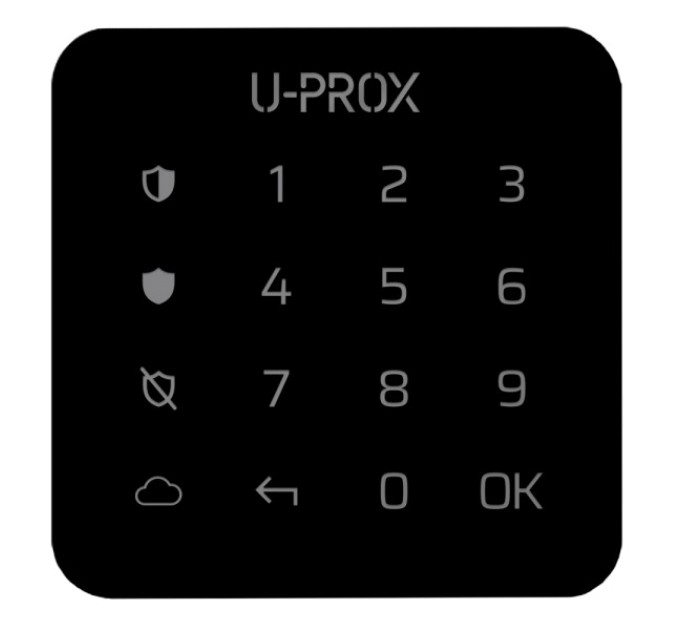 Бездротова сенсорна клавіатура для однієї групи U-Prox Keypad G1 Black