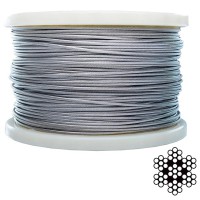 Трос нержавіючий APRO 3 мм DIN 3055 (6х7+1х7) А2 200 м