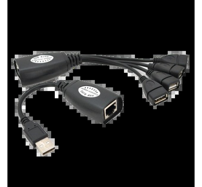 Подовжувач USB 2.0 сигналу F/UTP RJ-45 to AM + RJ-45 to 4xAF 50 м купити.