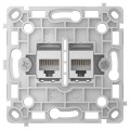 Механізм інтернет розетки Ajax OutletCore (LAN) vertical white купити.