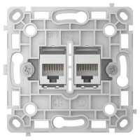 Механізм інтернет розетки Ajax OutletCore (LAN) vertical white