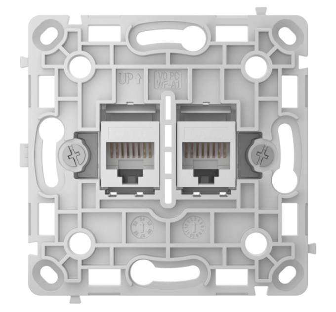 Механізм інтернет розетки Ajax OutletCore (LAN) vertical white купити.