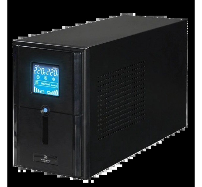 Джерело безперебійного живлення батарея 24V Kraft KRF-PSW1000VA/800W(LCD) купити.