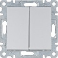 Вимикач Hager Lumina WL0052 2-кл. универсальный купити.