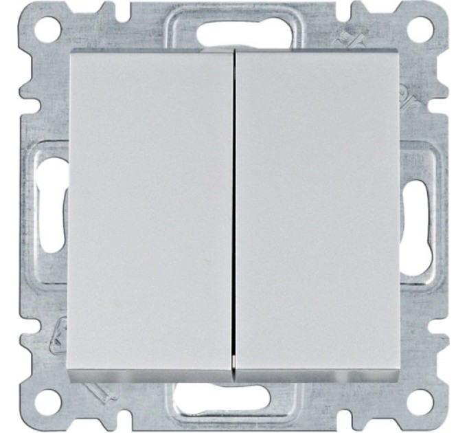 Вимикач Hager Lumina WL0052 2-кл. универсальный купити.