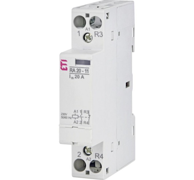 Контактор модульний ETI RA 20-11 230V AC купити.