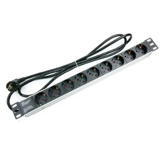 Блок 9 розеток 19 '' алюмінієвий корпус 1.8m 220В Hypernet SPP9 Hypernet купити.