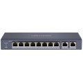 Комутатор 8 портів некерований Hikvision DS-3E0310P-E/M PoE купити.