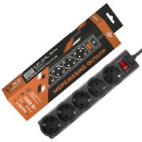 Подовжувач мережевий (фільтр) PREMIUM LP-X5-2 Black