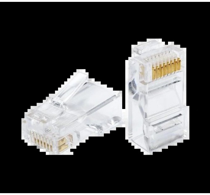 Конектор RJ45 кат.6 8P8C 50 мк упаковка 100 шт. Hypernet P88U-C6 купити.