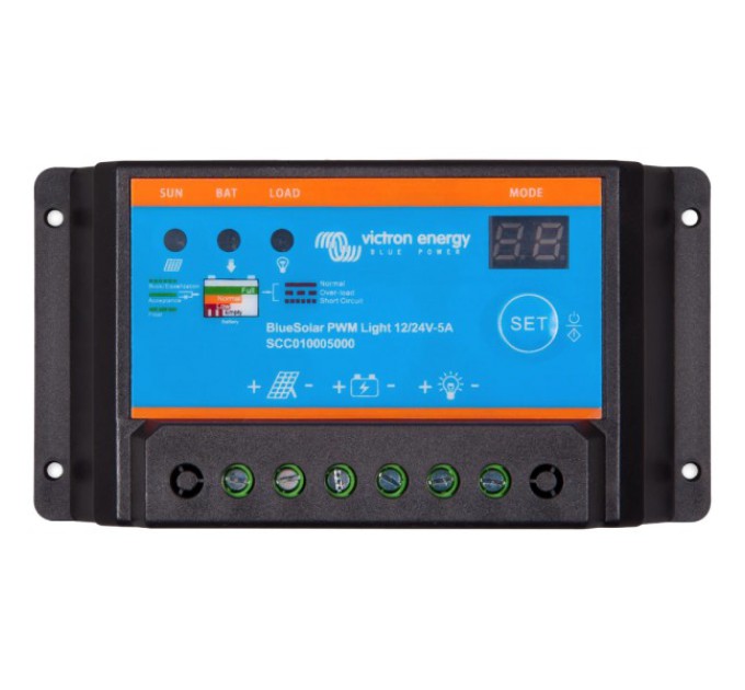 Контролер заряду Victron Energy BlueSolar PWM-Light Charge Controller 12/24-5 купити.