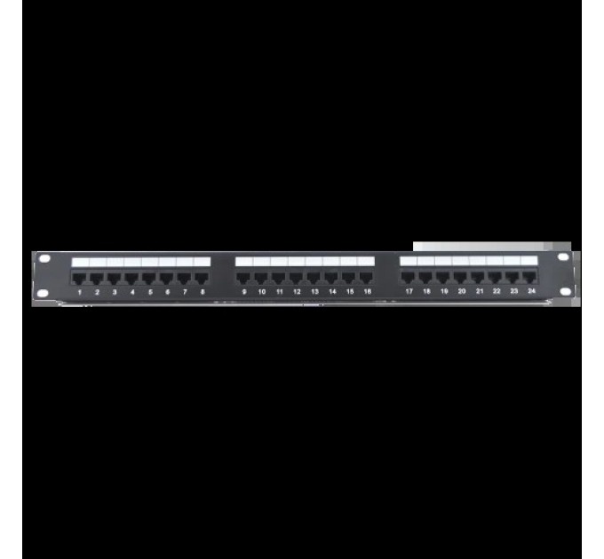 Патч-панель RITAR 24 порта UTP DUAL кат 5Е 19" 1U купити.