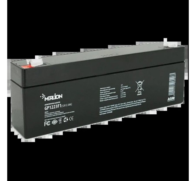 Акумуляторна батарея MERLION AGM GP1223F1 12 V 2,3Ah