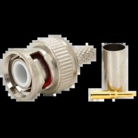 Роз'єм BNC-M - RG-58 crip + желтый наконечник Q100/2500