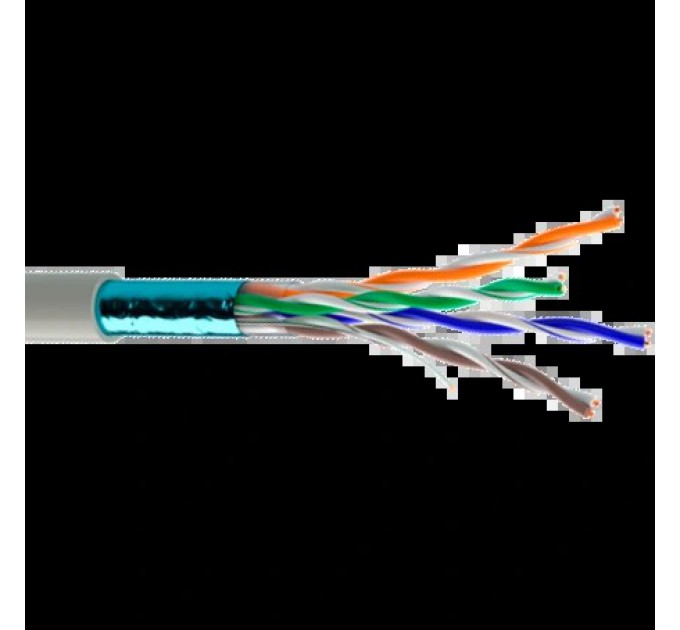 Кабель (FTP мідь внутрішній) OK-Net КПВЭ-ВП (200) 4*2*0,51 (F/UTP-cat.5E) 100 м