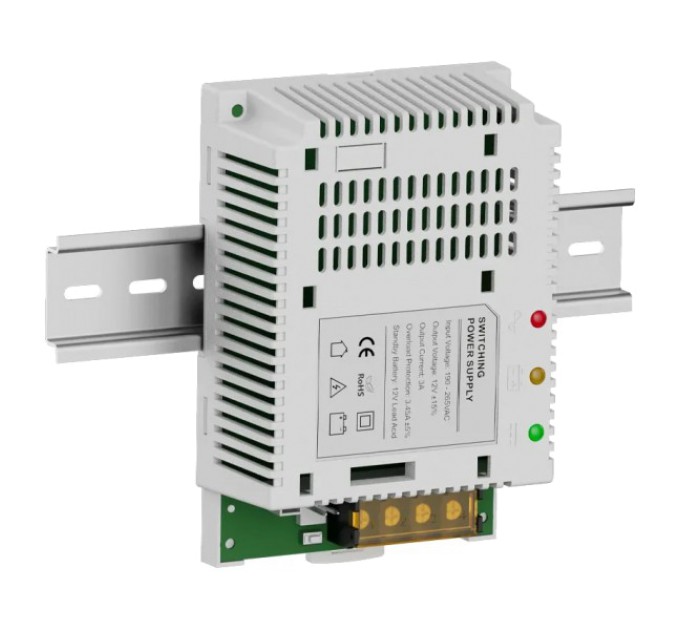 Плата ДБЖ Kraft PSU-1205LED(BOARD) с креплением на DIN-рейку купити.
