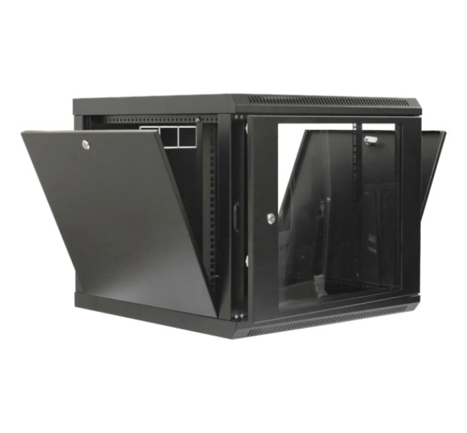 Шафа 19" 9U 600x600x507мм акриловое стекло черное купити.