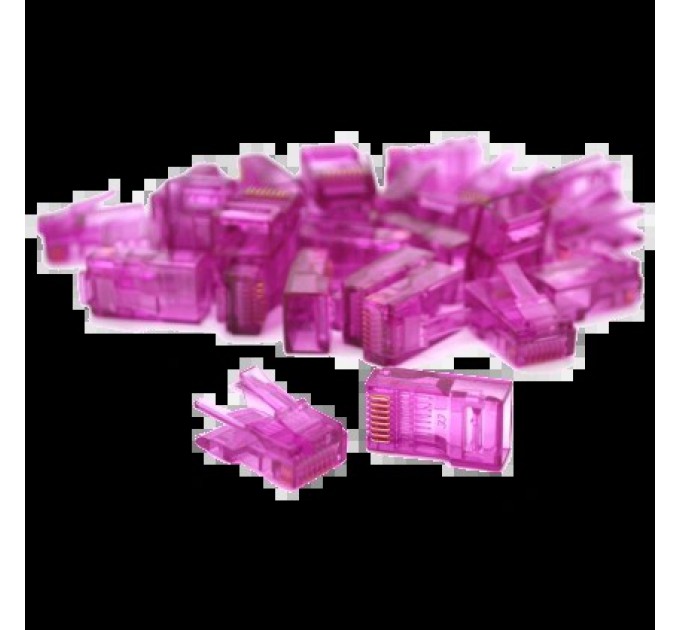 Конектор Ritar RJ-45 8P8C UTP Cat-5 (100 шт/уп.) Q100 Violet купити.