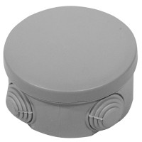 Коробка розподільча кругла  зовнішня IP54, UEA (80х45)