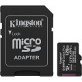 Карта пам'яті Kingston microSD 128GB C10 UHS-I A1 V10 R150MB/s + SD купити.