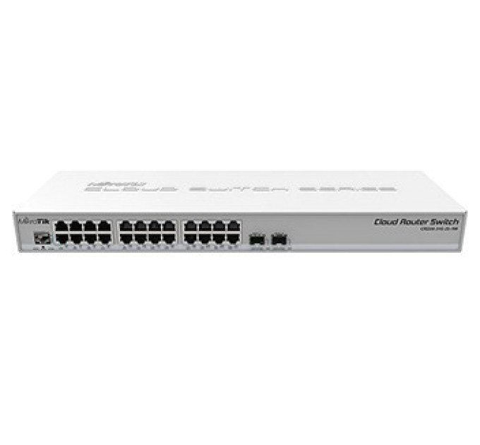 Комутатор 24 порти керований MikroTik CRS326-24G-2S+RM L2 купити.
