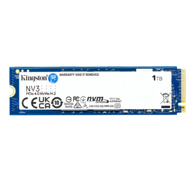 Накопичувач Kingston 1TB NV3 SSD M.2 2280 PCIe 4.0 NVMe купити.