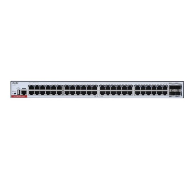 Комутатор 48 портів керований Ruijie RG-CS83-48GT4XS-P L3 POE купити.