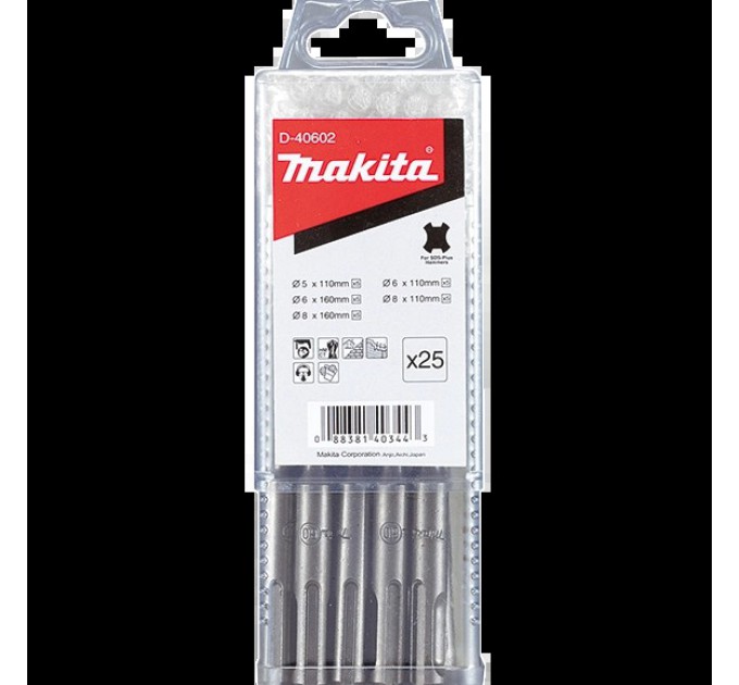 Набір бурів SDS-Plus 25 шт Makita (D-40602)